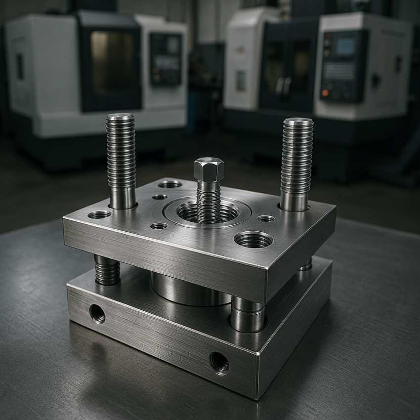 قالب صنعتی Fastener Die ساخته شده از فولاد سخت‌کاری شده در کارگاه ماشینکاری دقیق